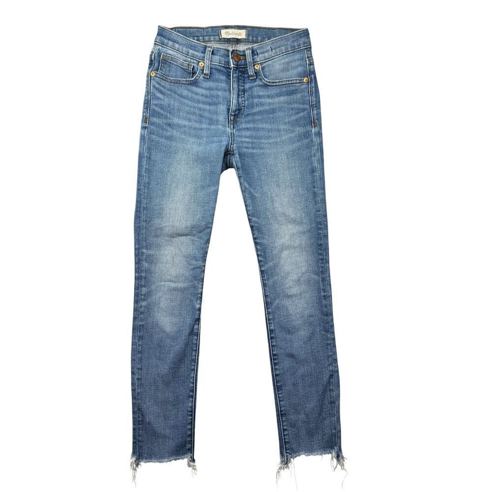 Madewell Jeans Women's 25 Blue 9" High Rise Skinny Crop Stretch Denim Cute Pants